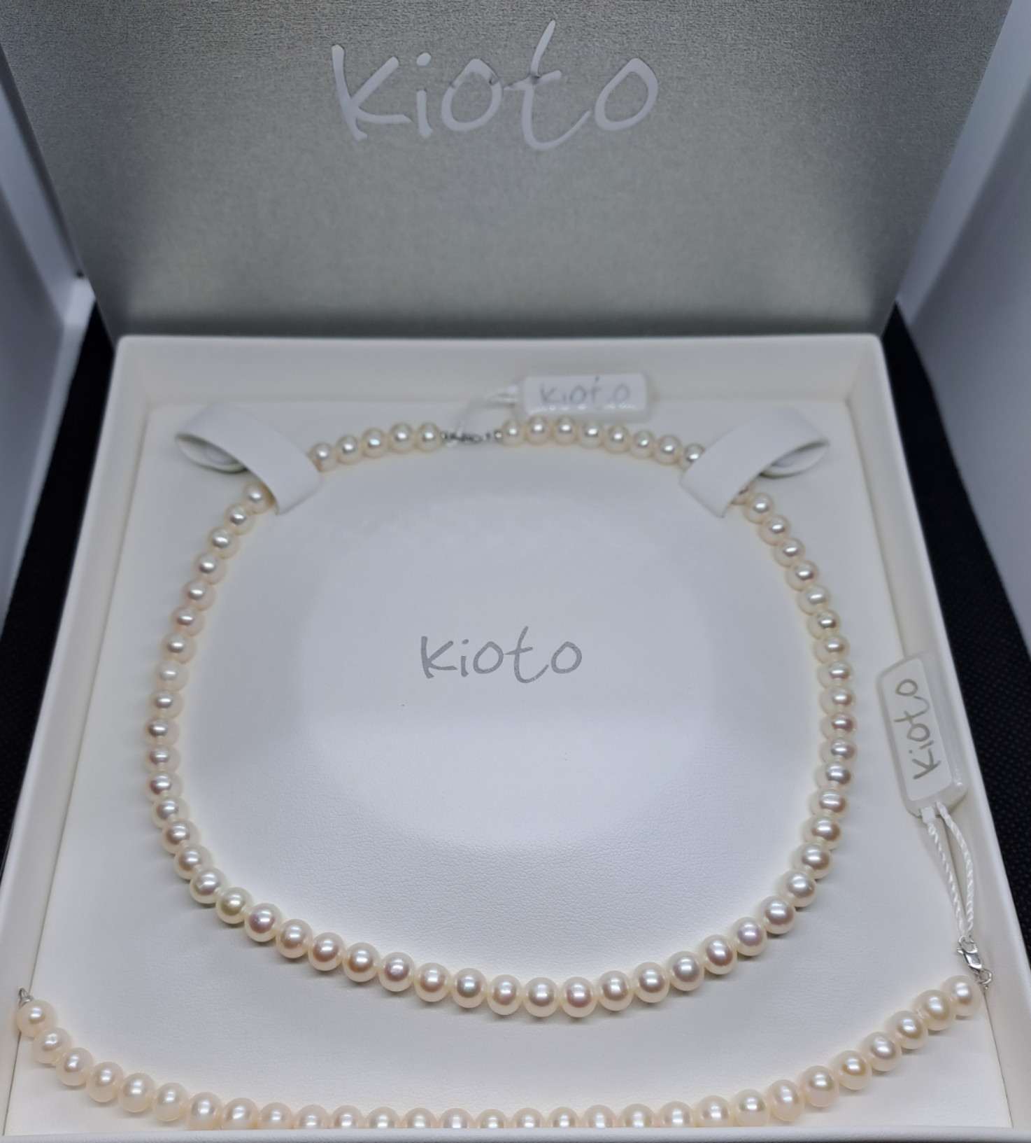 Collana donna di perle e bracciale — eShopping Salerno