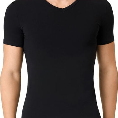 Golden Lady for Man T-Shirt Scoll V Manica Corta in Cotone Organico art.0113