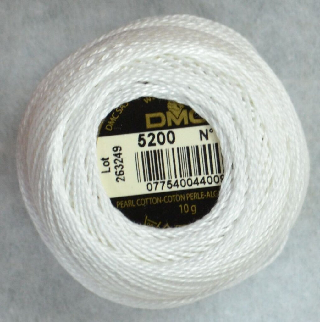 Dmc Perlè art.116 Gomitoli Bianco Ecrù 10gr