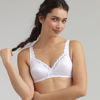 Playtex Reggiseno senza Ferretto Support Cotton Line Filo di Scozia  art.6695