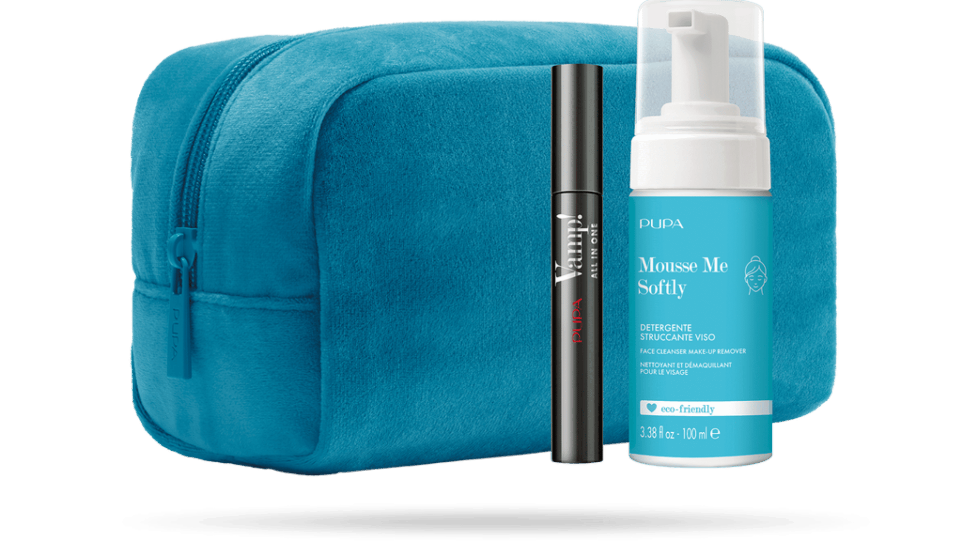 Pupa Kit Vamp. Mascara All in One + Mousse Me Softly 100ml — eShopping Salerno